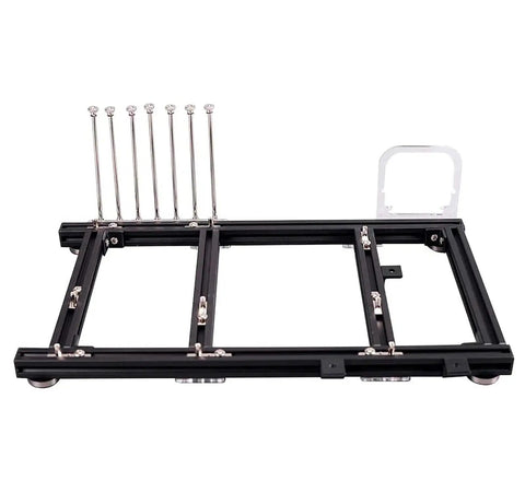 Open Air Test Bench PC Case For ATX MATX ITX Motherboards, DIY Aluminum Chassis For Overclocking And Heat Dissipation shown horizontally