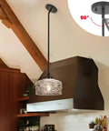 Adjustable Black Vintage Pendants With Ninety Degree Swivel Heads For Kitchen Islands And Bedrooms Offering Height Range That Kills Annoying Glare And Delivers A Killer Farmhouse Vibe Worth Buying in a kitchen setting.