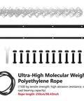 Parts and accessories for Drag Harrow for ATV and UTV, 4x5 Foot Chain Harrow With Rust Resistant Mesh, including screws and rope