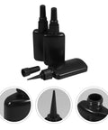 Solid Black 50ml H Dpe Sealed Dropper Bottles Kit Perfect For Industrial Glue Dispensing And Diy Craft Projects With Thickened Plastic Fine Tips For Smooth Pouring Every Time.