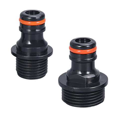 Garden Hose Quick Connect Fittings Pack Of 2 3/4 Inch GHT Male Nipples Adapters For Water Coupling Universal Repair Leak-Proof Connectors