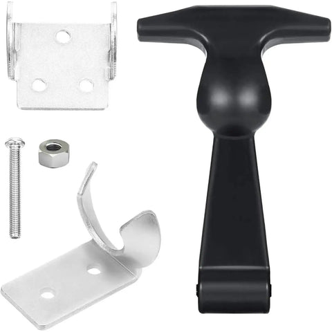 Heavy Duty Rubber Latch Set Of 2 With Flexible Draw Latches Stainless Steel Brackets T Handle Hasp