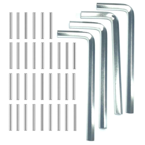 Spring Hinge Tension Pin Replacement Kit With 41 Stainless Steel Shelf Pins And 4 Hex Wrenches for DIY