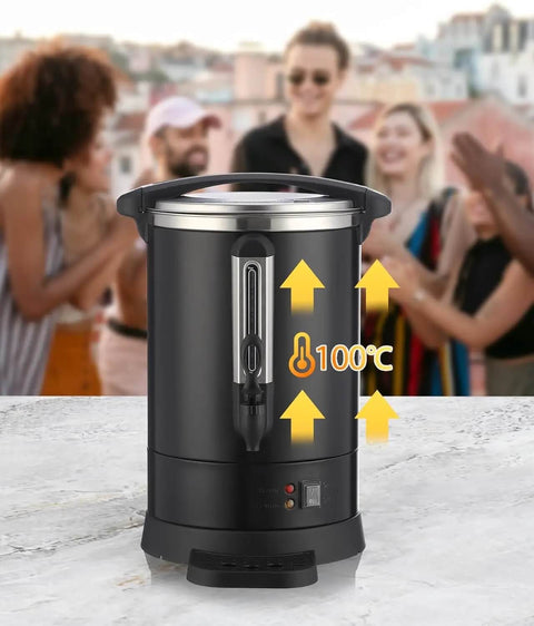 Big Ol 12L 3 Point 2 Gallon Stainless Steel Coffee Urn With Double Wall Insulation Electric Hot Beverage Dispenser at event