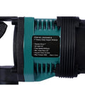 One Inch Heavy Duty Air Impact Wrench With Long Shank And 38Mm 41Mm Sockets 1900 Ft Lbs Torque side view showing specifications.