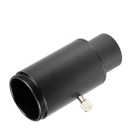 1.25 Inch Universal Camera Adapter Extension Tube for Telescopes, Hook Up Your DSLR Or SLR for Prime Focus Imaging in black metal