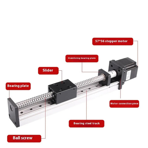 Single Axis Ball Screw Linear Stage Module Heavy Duty Plug And Play Electric Workbench Precision Lead Screw Motion Rig with stepper motor.