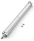 Go-To Workhorse Pneumatic Air Cylinder With 1.96 Inch Bore And 19.68 Inch Stroke Double Acting With Single Rod 1/4 Port M16x1.5 Threaded Rod Includes 2 Push In Fittings For Industrial Automation