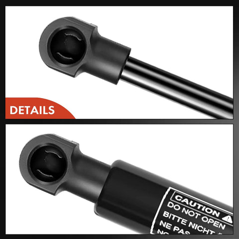 Close-up detail of Front Trunk Support Struts Gas Lift Shock Absorbers Pair For Porsche 911 997 987.