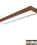 2Ft LED Light Fixture With 3 Color Temperature Adjustable 3000K 4000K 5000K No Fuss 30W 3300LM Flush Mount Ceiling Wraparound with Wooden Frame