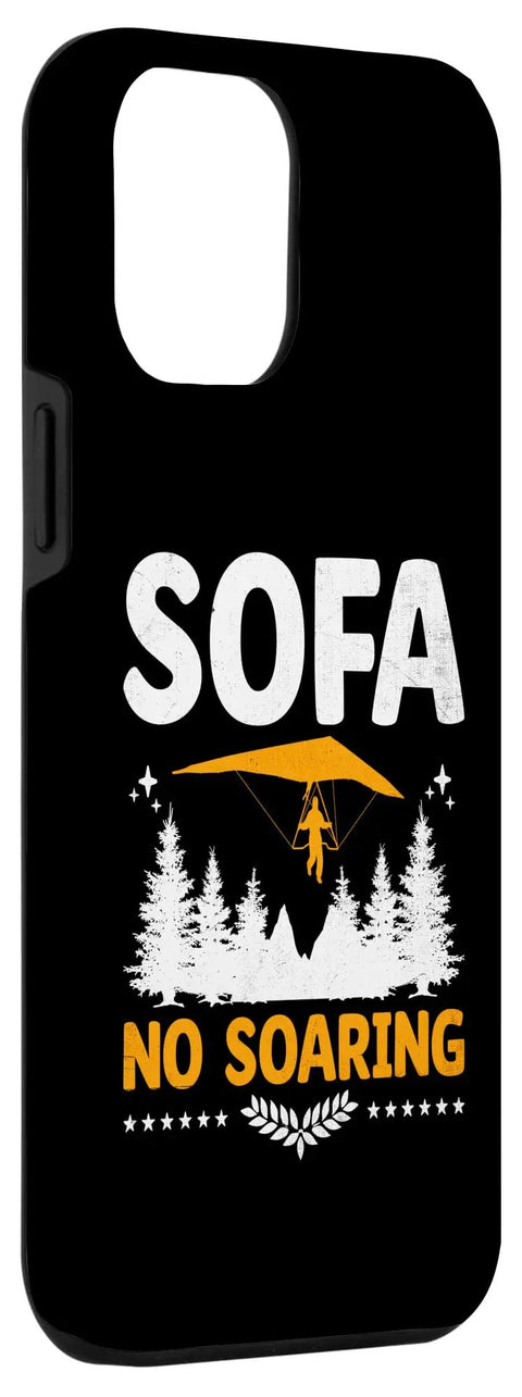 Hang Glider Pilot Phone Case For 15 Plus With Sofa No Soaring Design Back View