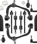 Front Upper Control Arm With Ball Joint Kit For Ford F-150 2009 2010 2011 2012 2013 2014 4x4 Models Not For Raptor, 12-Piece Suspension Kit