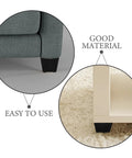 Adjustable Square Furniture Feet With Threaded Studs For Couches And Sofas Durable Plastic And Metal Construction Anti Wobble Leveling Legs