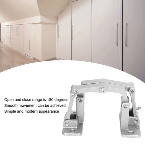 Hidden Stainless Steel Door Hinge For Wood Cabinets And Tables, Built To Last Heavy Duty Invisible Hinge With Laminated Link