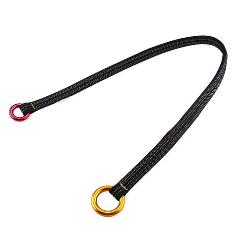Pro Grade Arborist Friction Saver Tree Climbing Sling With Bomber Polyester Webbing And Lightweight Aluminum Carabiner For Rock Solid Grip Zero Snag Performance And Smooth Sailing Up Any Dense Canopy 110 Cm