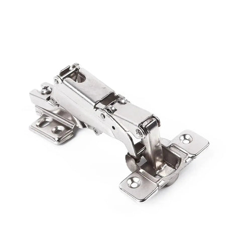 Chrome 165-degree Rotating Concealed Cabinet Door Hinge Set With Matching Screws Durable Furniture Hardware