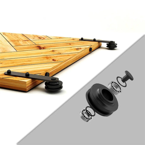 Heavy Duty Full Extension Drawer Slides For Wood Cabinets with Quiet Glide Roller Track and accessories detail view