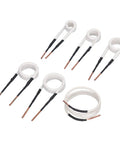 Knuckle Buster Induction Heater Coil Kit Featuring Thick Brass Cores And Versatile Shapes For Slapping Heat On Rusty Nuts And Frozen Bearings Straight Shooter Maintenance Fixer, six insulated heating coils.