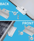 Eight Piece Set Lightweight Aluminum Z Brackets For Solar Panels Corrosion Free Mounting For Off Grid Roof Installations On RVs