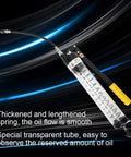 6000 PSI Grease Gun with Transparent Tube for Automotive Industrial and Agricultural Equipment, heavy-duty lubrication tool.