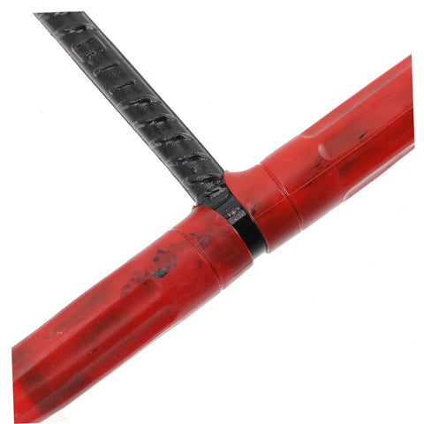 Heavy Duty Manhole Cover Lifter Hook Rock Solid Steel Build With Secure Comfort Handle showing T shape design and grip features.
