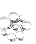 Heavy Duty Stainless Steel Hose Clamps Set With Adjustable Worm Gear Screws For Fuel Lines Pipes And Faucets Durable Assortment Kit To Fix Any Leak Fast, stainless steel clamp assortment