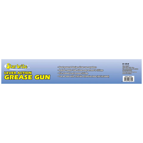 Beefy Standard Duty Lever Grease Gun For 14 Oz Cartridge packaging with product details and brand logo