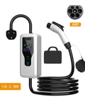 Portable 3.3 Kilowatt Electric Vehicle Charger Delivering Really Badass 13 Amp Fast Evse Speed For Daily Drives Or Long Weekend Getaways Zero Hassle Home Nacs Cable with display and plug.