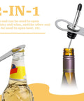Two Pack V Rod Bottle Opener Set For Bartenders And Home Bar showing dual-ended use for beer and wine bottles