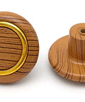 Emerald Imitation Wood Grain Plastic Cabinet Handles Set Of 6 Single Hole Drawer Pulls For Kitchen Cabinets Wardrobes Shoe Storage Dressers