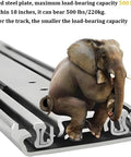 Shop Tough Heavy Duty Full Extension Drawer Slides Pro Grade Ball Bearing Side Mount Locking Rail Tracks with elephant on steel rail.