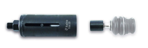 Astro Tools 78620A ball joint puller remover, side view: black metal cylinder with threaded stud.