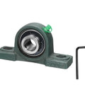 Seven Eighths Inch Bore Pillow Block Bearing With Self Alignment Cast Steel Housing And Base Heavy Duty Chrome Steel Flange Mounted ABEC3