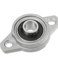Heavy Duty Pillow Block Bearing Set With 4 Units Covers 8mm And 12mm Fits KFL Shaft Rock Solid Durability For Gearheads Building Sick Machine Rigs Get Insane Value On This Smooth Rolling Setup That Keeps Things Flawless. silver 8mm pillow block bearing housing with two bolt holes