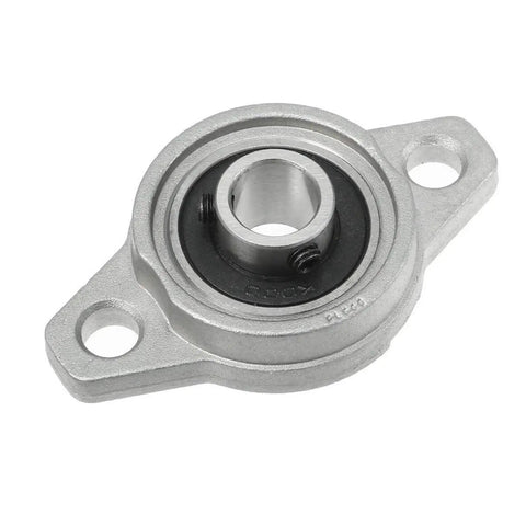 Heavy Duty Pillow Block Bearing Set With 4 Units Covers 8mm And 12mm Fits KFL Shaft Rock Solid Durability For Gearheads Building Sick Machine Rigs Get Insane Value On This Smooth Rolling Setup That Keeps Things Flawless. silver 8mm pillow block bearing housing with two bolt holes