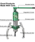 Badass Heavy Duty Hydraulic Bearing Puller For Yanking Stubborn Bearings And Gears Built Tough for auto repair with movable handle.