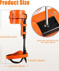 Pro Grade Tree Climbing Spikes Set With Alloy Steel Spurs And Adjustable Cowhide Leather Straps, Product Size Details