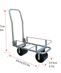 Heavy Duty Foldable Garden Harvest Cart With Guardrails, 440 Pound Capacity, Waterproof Galvanized Iron Frame, Rugged Garden Utility Cart For Farms, Orchards, And Backyard Chores. 87cm x 65cm