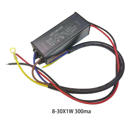 Rock Solid 4 Pack Led Power Supply Adapter IP66 Waterproof Aluminum Cooling Shell with wires for outdoor lighting use.