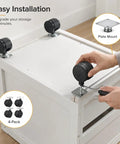 Installing Four Pack Plate Mount Swivel Casters 360 Degree Wheels For Cabinets Carts Storage Racks And Small Furniture