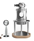 Pneumatic Air Pressure Coffee Machine With Manual Espresso Maker And Cold Brew Brewer Features Adjustable One To Sixteen Bar Hydraulic Gauge and sleek design.