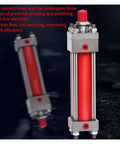 Built Tough Heavy Duty Double Direction Tie Rod Hydraulic Cylinder HOB63 Series Lift Cylinder with visible red cylinder component
