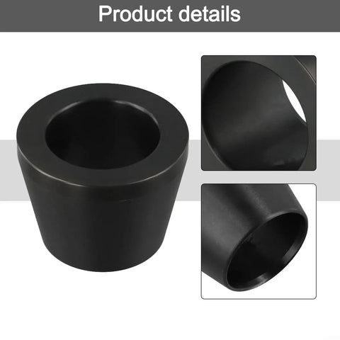 Heavy Duty Carbon Steel Wheel Balancer Cone With Precise 38Mm Or 40Mm Tapered Bore, showing black conical adapter with hollow center.