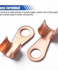 Heavy Duty 500A Copper Welding Ground Clamp Electroplated Ground Clip for manual welders, showing copper construction detail