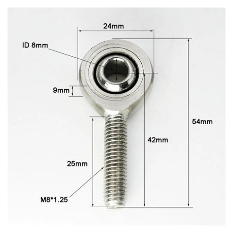 Heavy Duty Rod End Joint Ball Bearings Left Right Thread Anti Rust Food Grade Self Aligning Slick Moving Parts Top Shelf Build For Cnc Hydraulic And Automation Machinery Built Tough No Sweat Guarantee