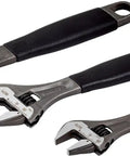 Alloy Steel Metric Adjustable Wrench Set 3 Piece For Plumbing Automotive And DIY Projects With Precise Adjustment Rugged Forged Build And Non Slip Grips For Comfortable One Hand Operation