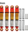39mm Aluminum Threaded Adjustable RC Shock Absorber Oil Damper For SCX24 Gladiator C10 JLU Deadbolt B17 Axial 1/24 RC Crawler