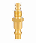 Solid Brass Pneumatic Fittings 2 Pack With Quarter Inch Barb And Quarter Inch NPT Ends For Quarter Inch ID Polyurethane Air Hose