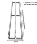 Light Duty Roller Conveyor System 30cm Wide With Unpowered Splicable Slides Anti Rust ABS Frame Durable Silver Finish for warehouses