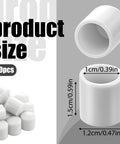 20 Pack Door Stop Rubber Tip Replacements 0.39 Inch Caps For Wall And Floor Protection White Durable Door Stopper Tips